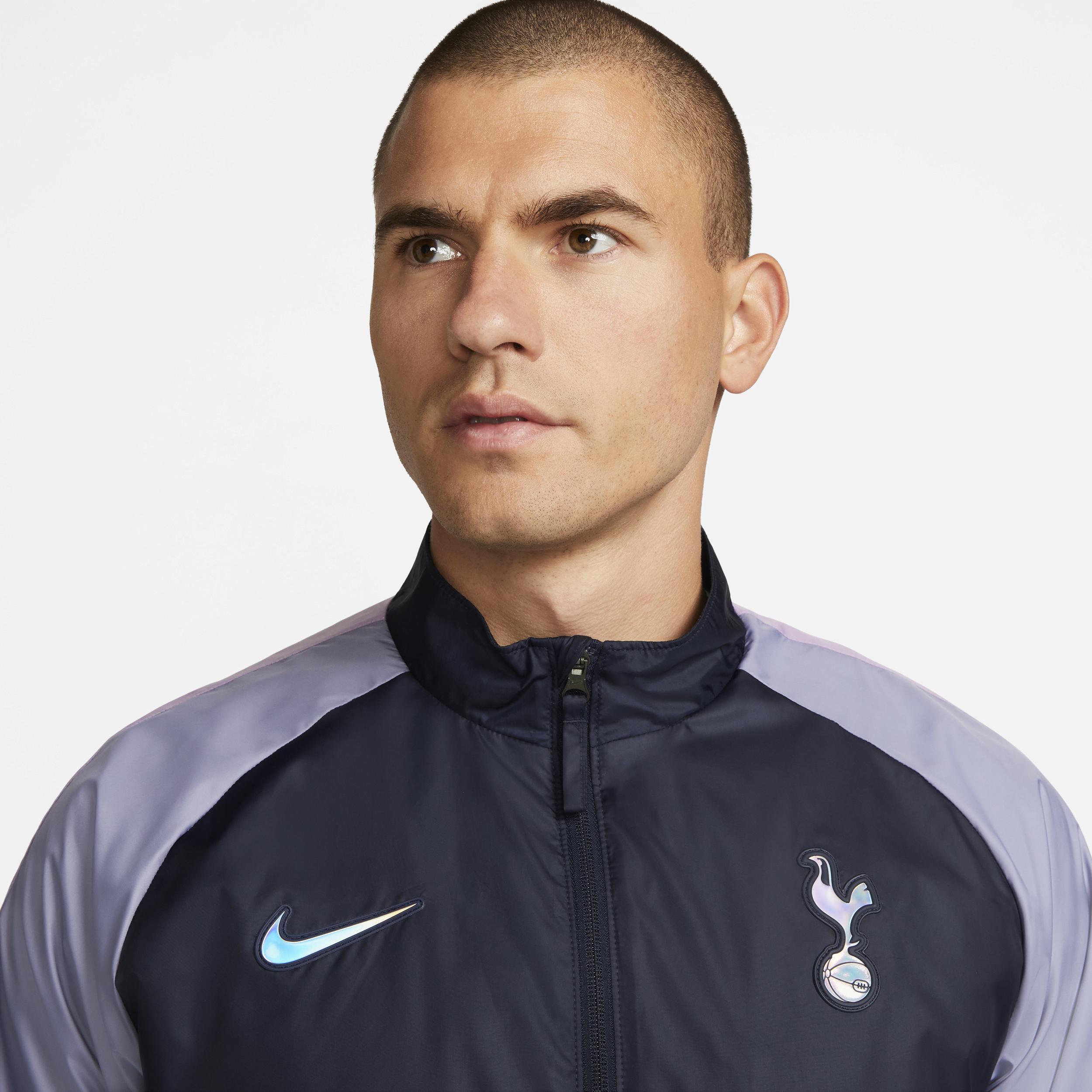 Men's Nike Navy Tottenham Hotspur Academy AWF Raglan Full-Zip Jacket, Size: Small, Tot Blue Product Image