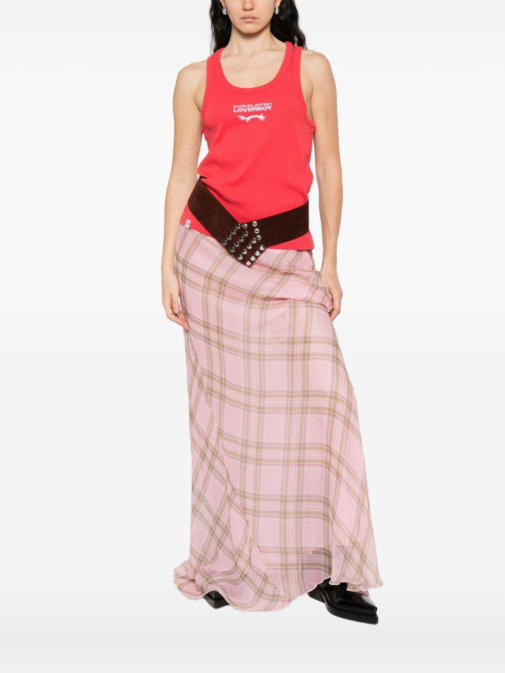 logo ribbed tank top Product Image
