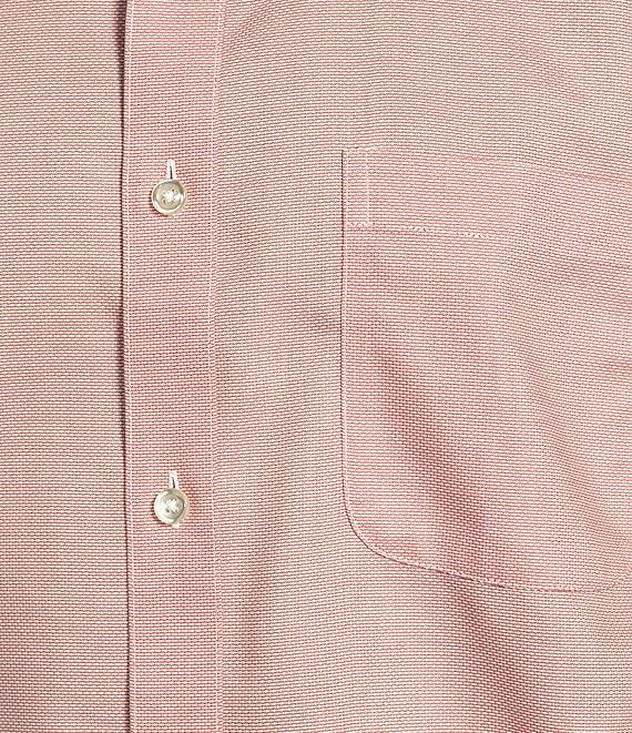 Gold Label Roundtree & Yorke Big & Tall Non-Iron Short Sleeve Solid Dobby Sport Shirt Product Image