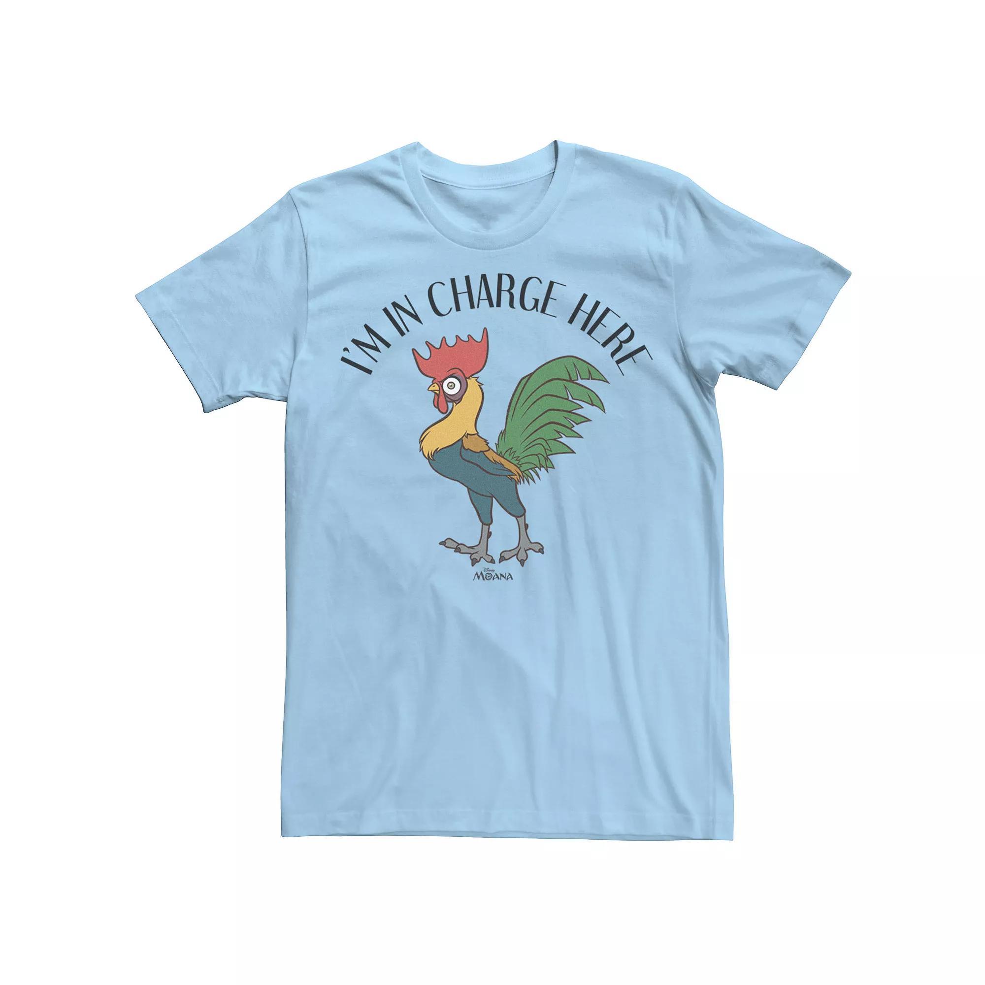 Disney's Moana Hei Hei Men's In Charge Tee, Size: XXL, Light Blue Product Image