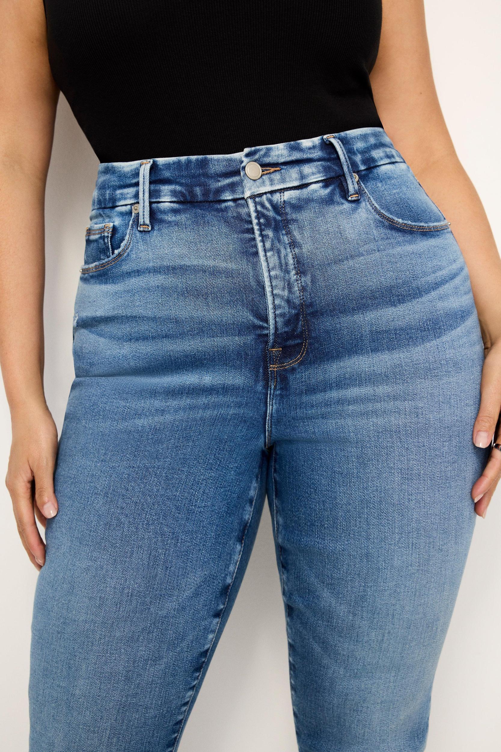 SOFT-TECH GOOD WAIST SKINNY CROPPED JEANS | INDIGO699 Product Image