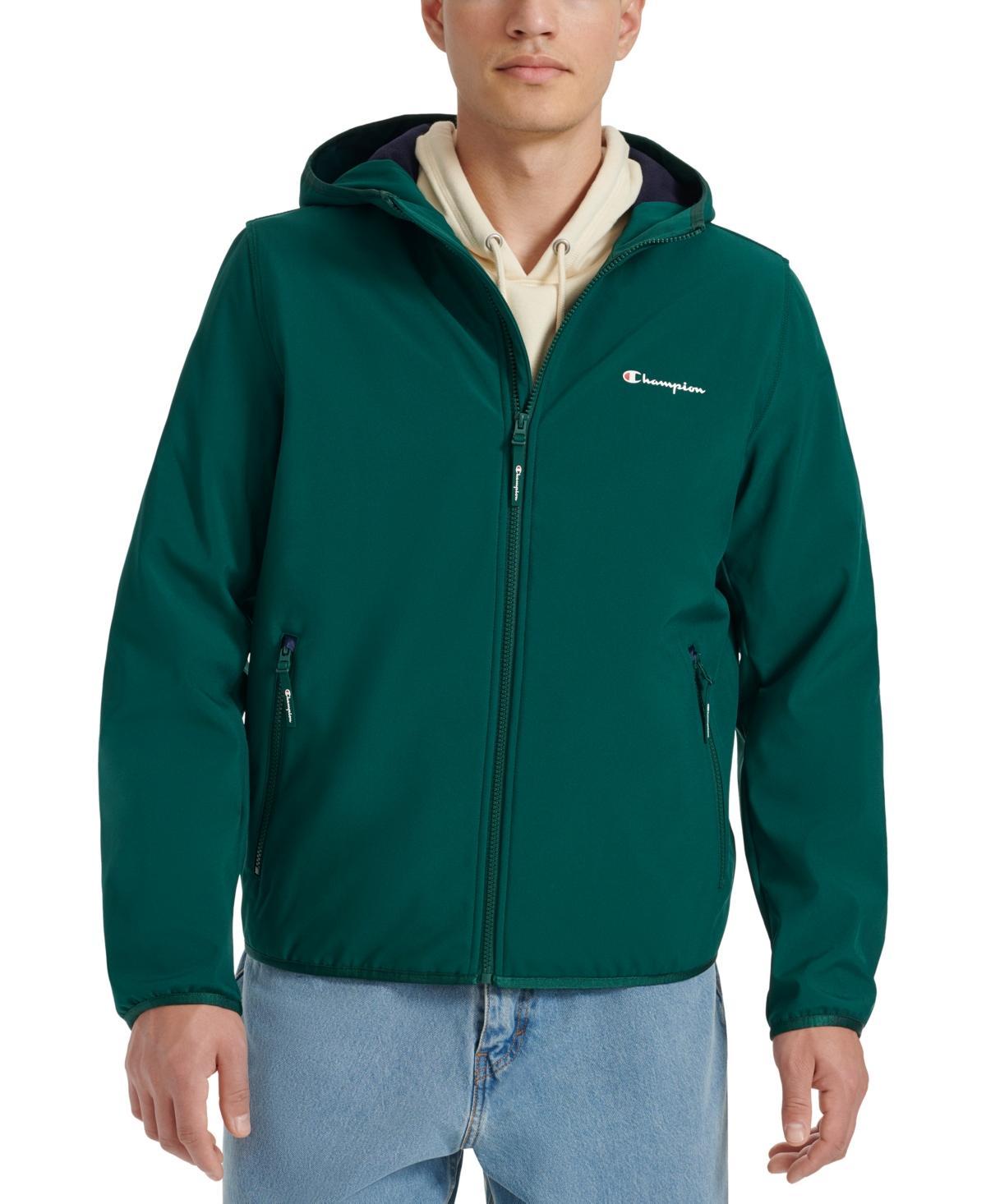 Men's Champion® Active Soft Shell Jacket With Hood, Size: Medium, Blue Product Image