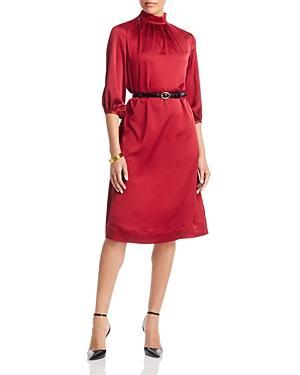 Misook Mock Neck A Line Dress Product Image