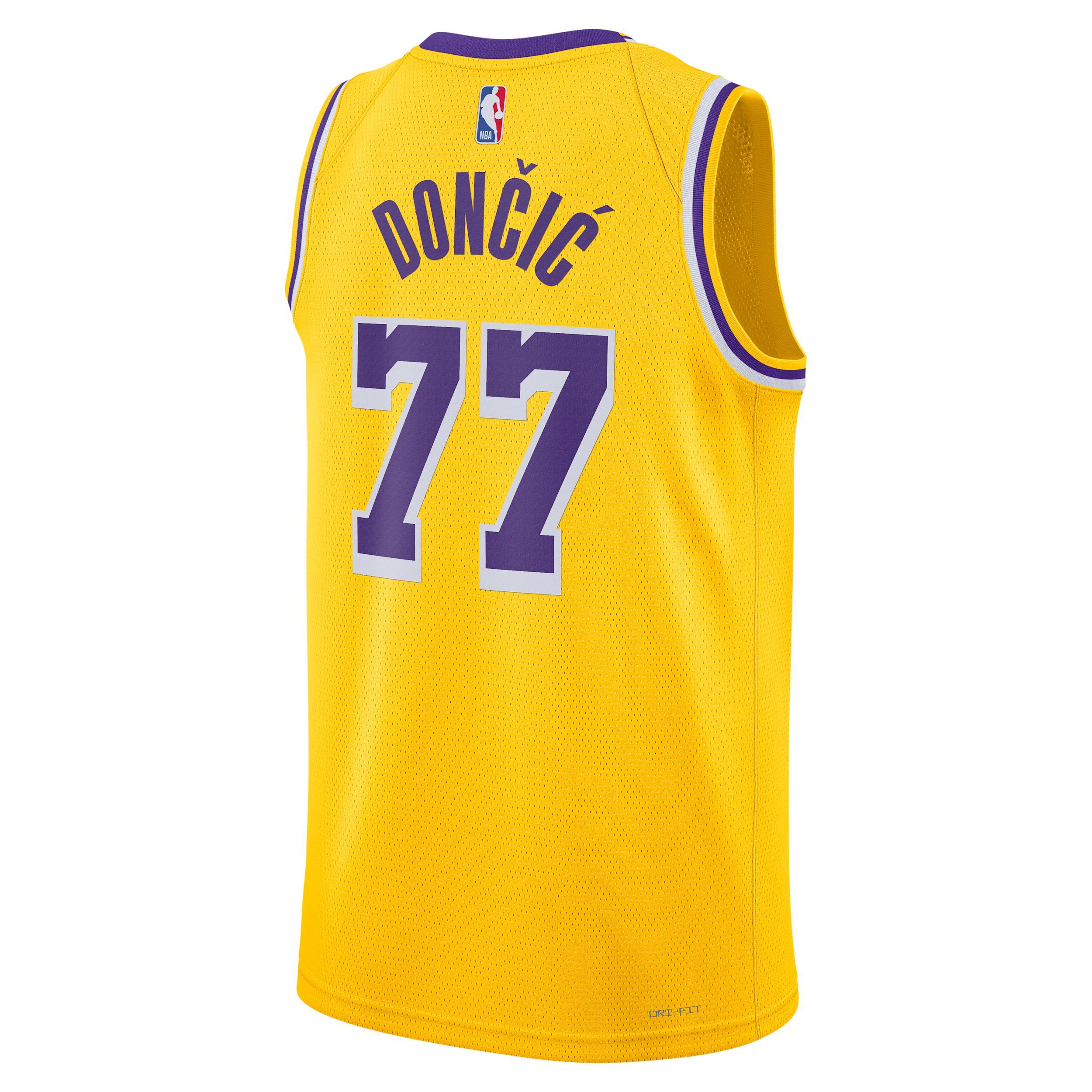 Los Angeles Lakers Icon Edition 2022/23 Nike Men's Dri-FIT NBA Swingman Jersey Product Image
