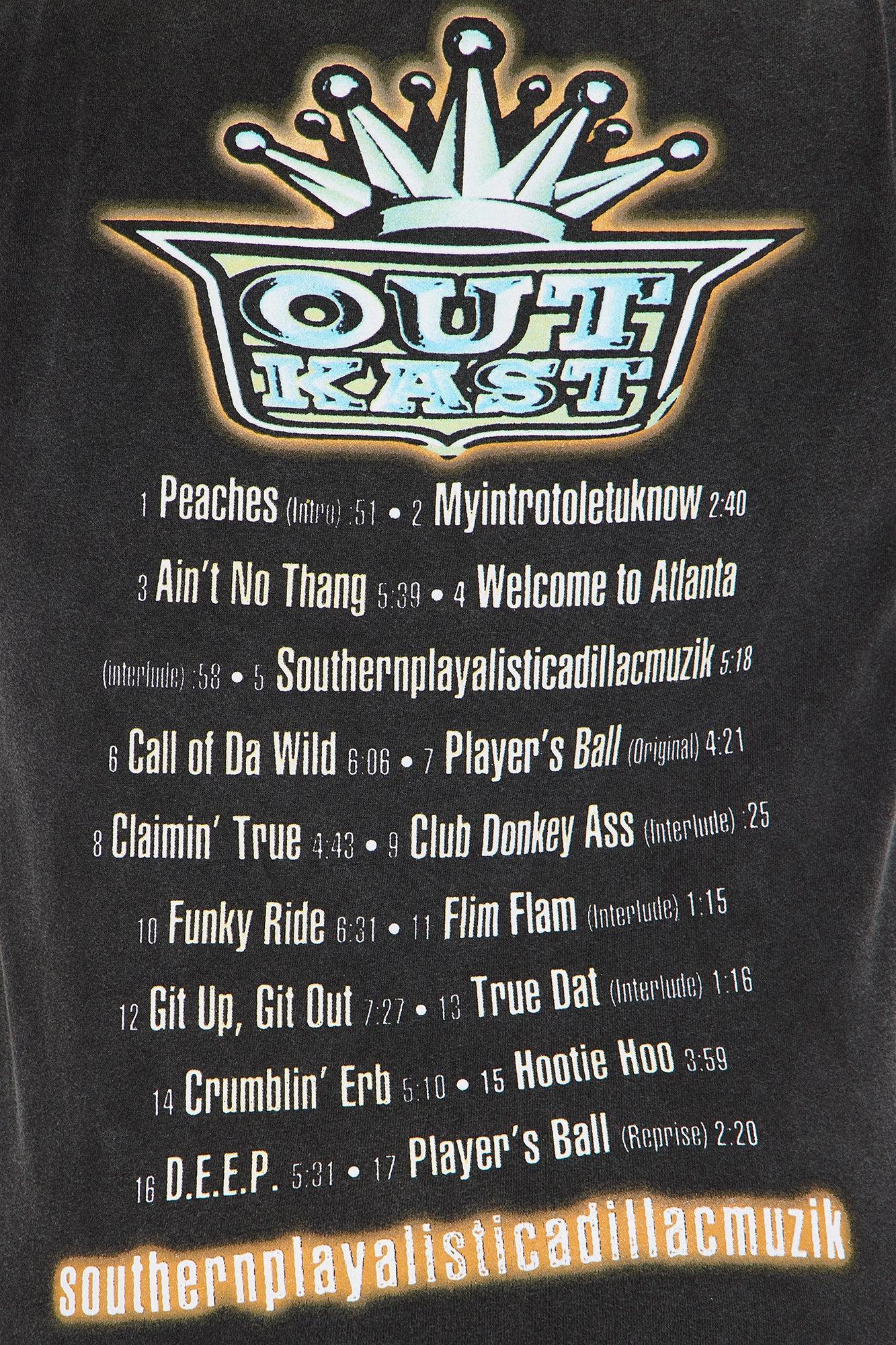 Outkast Washed Front and Back Tee - Black Product Image