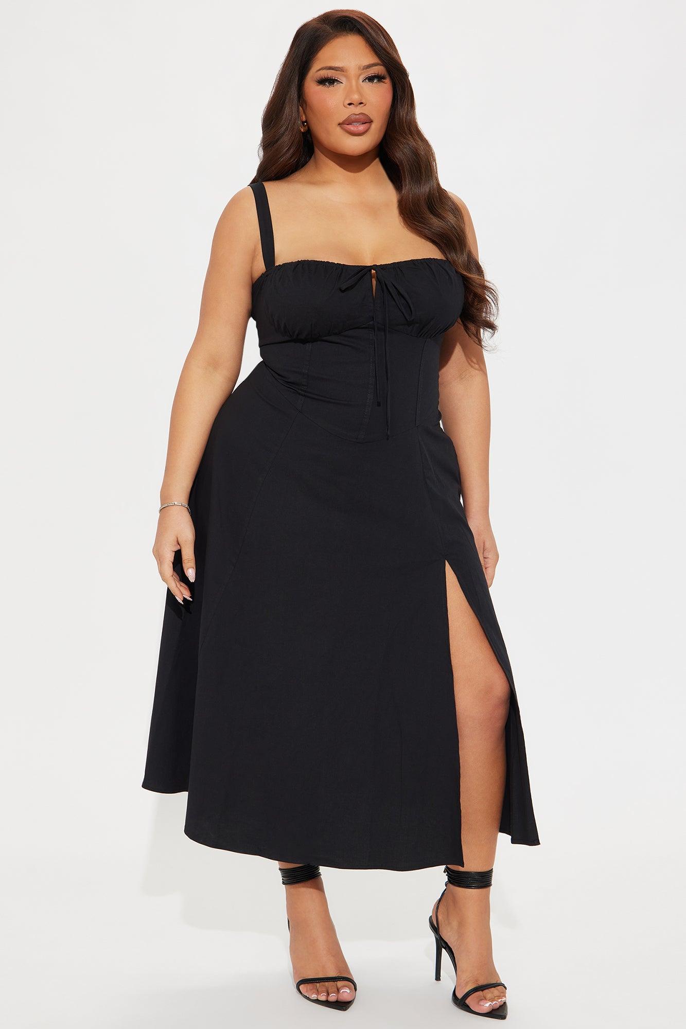 Juniper Midi Dress - Black Product Image