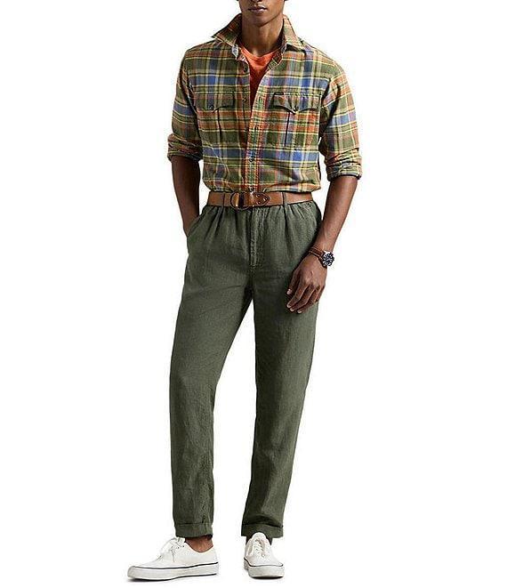 Polo Ralph Lauren Classic Fit Plaid Oxford Long Sleeve Woven Shirt Product Image