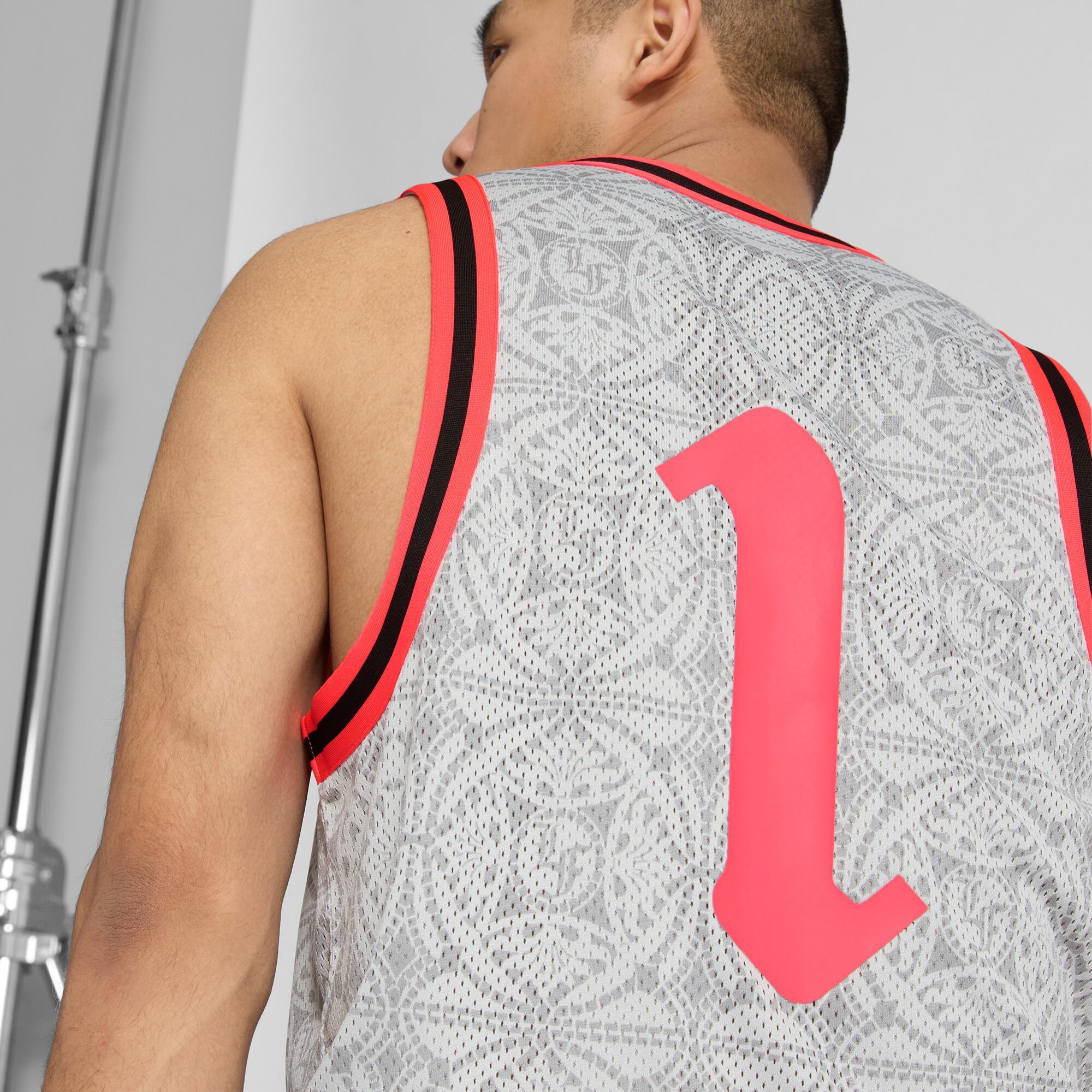 PUMA x LAMELO BALL LaFrancÃ© Slam Men's Basketball Jersey in Grey Product Image