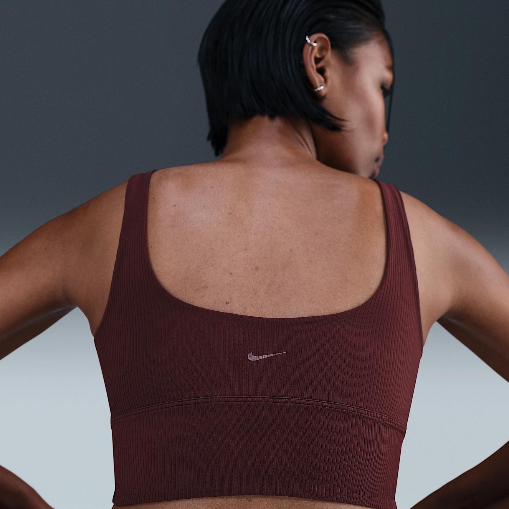 Nike Zenvy Rib Women's Light-Support Padded Longline Sports Bra Product Image