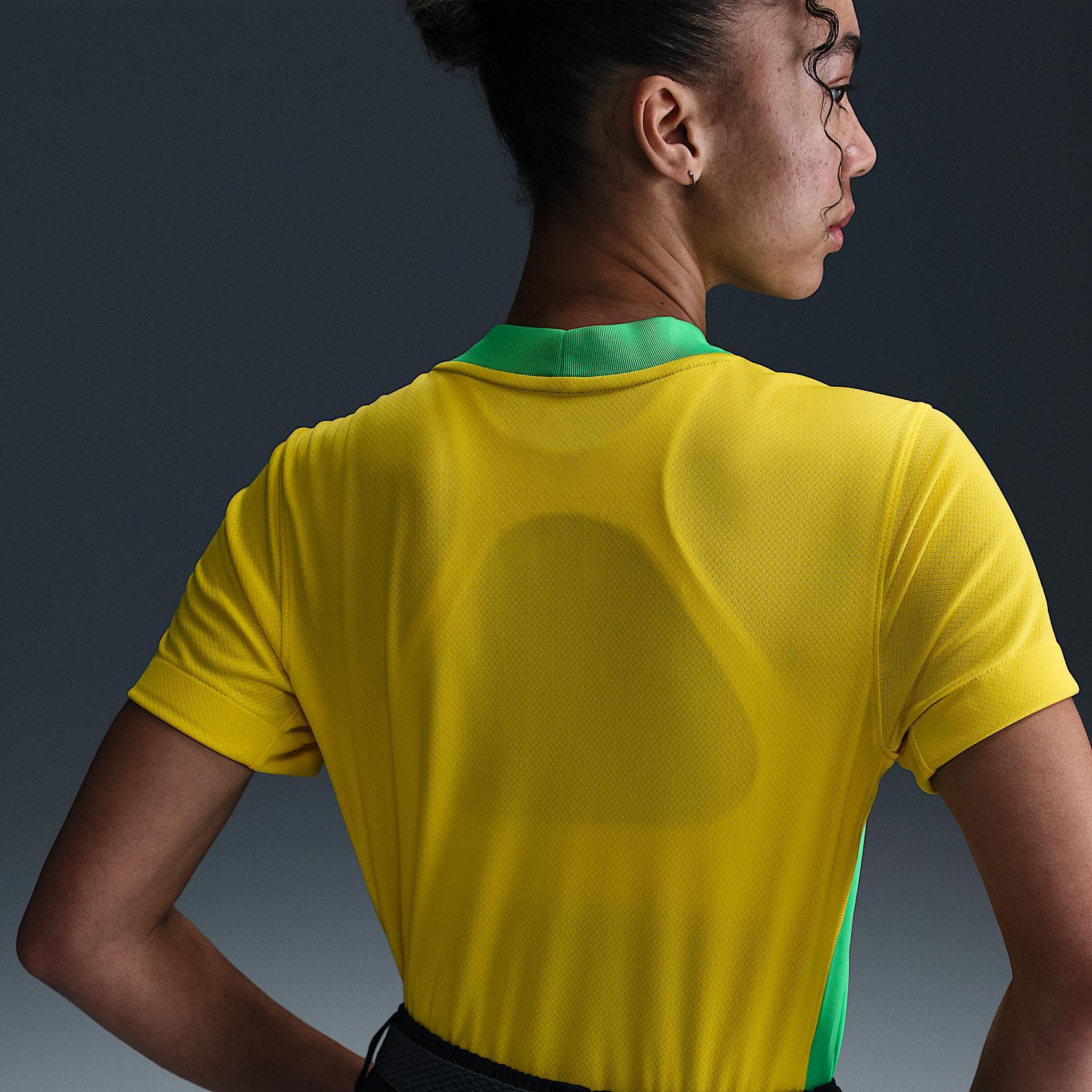 Brazil 2025 Stadium Home (Team) Nike Women's Dri-FIT Soccer Replica Jersey Product Image