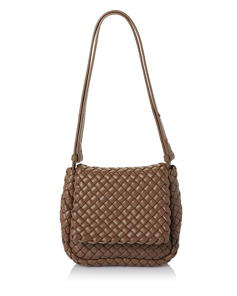 Womens Mini Cobble Padded Intreccio Leather Shoulder Bag Product Image
