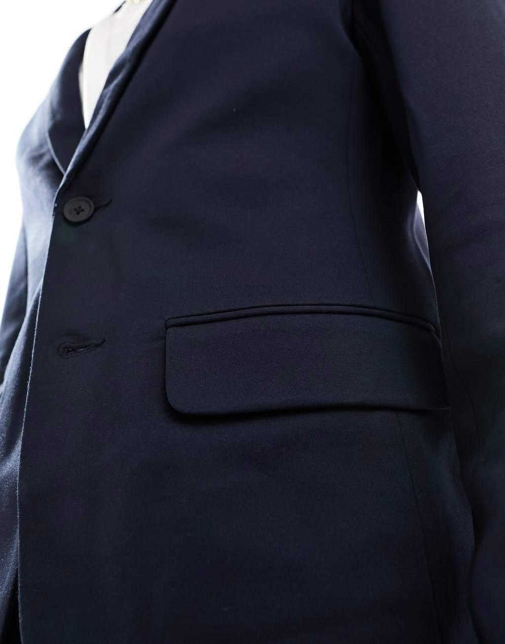 Only & Sons slim fit blazer in navy Product Image