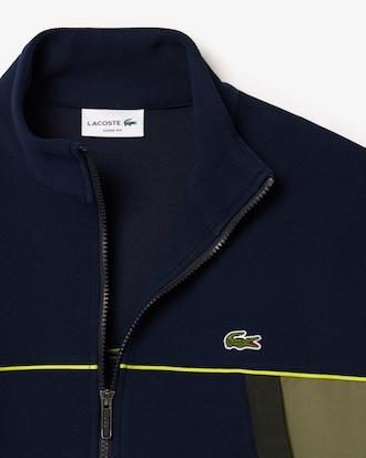 Men's Loose Fit Zip-Up Piqué Sweatshirt Product Image