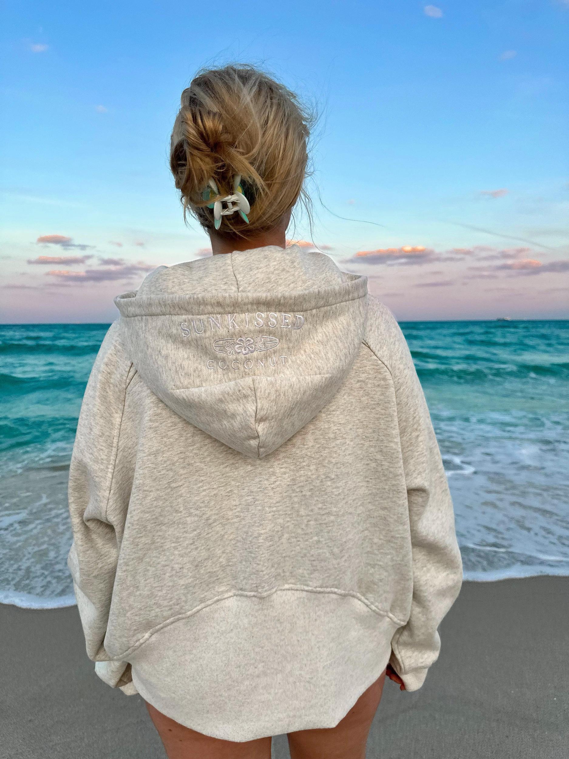 Pink Lavender  Pilates Detailed Waist Length Quarter Zip Hoodie Product Image