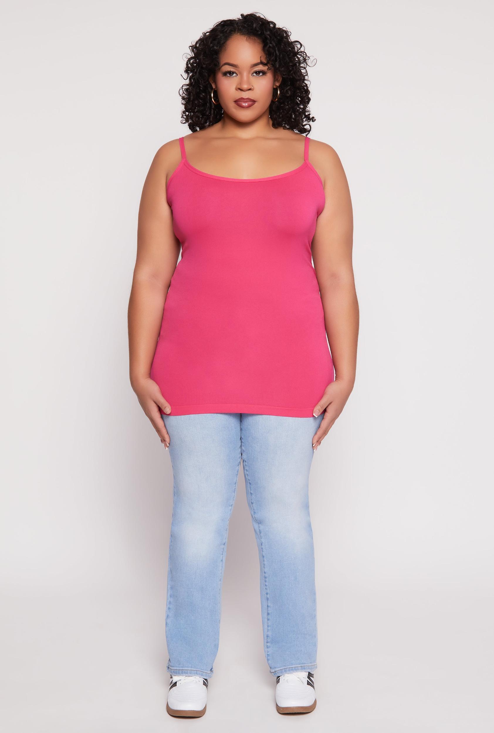 Womens Plus Size Basic Seamless Cami Product Image
