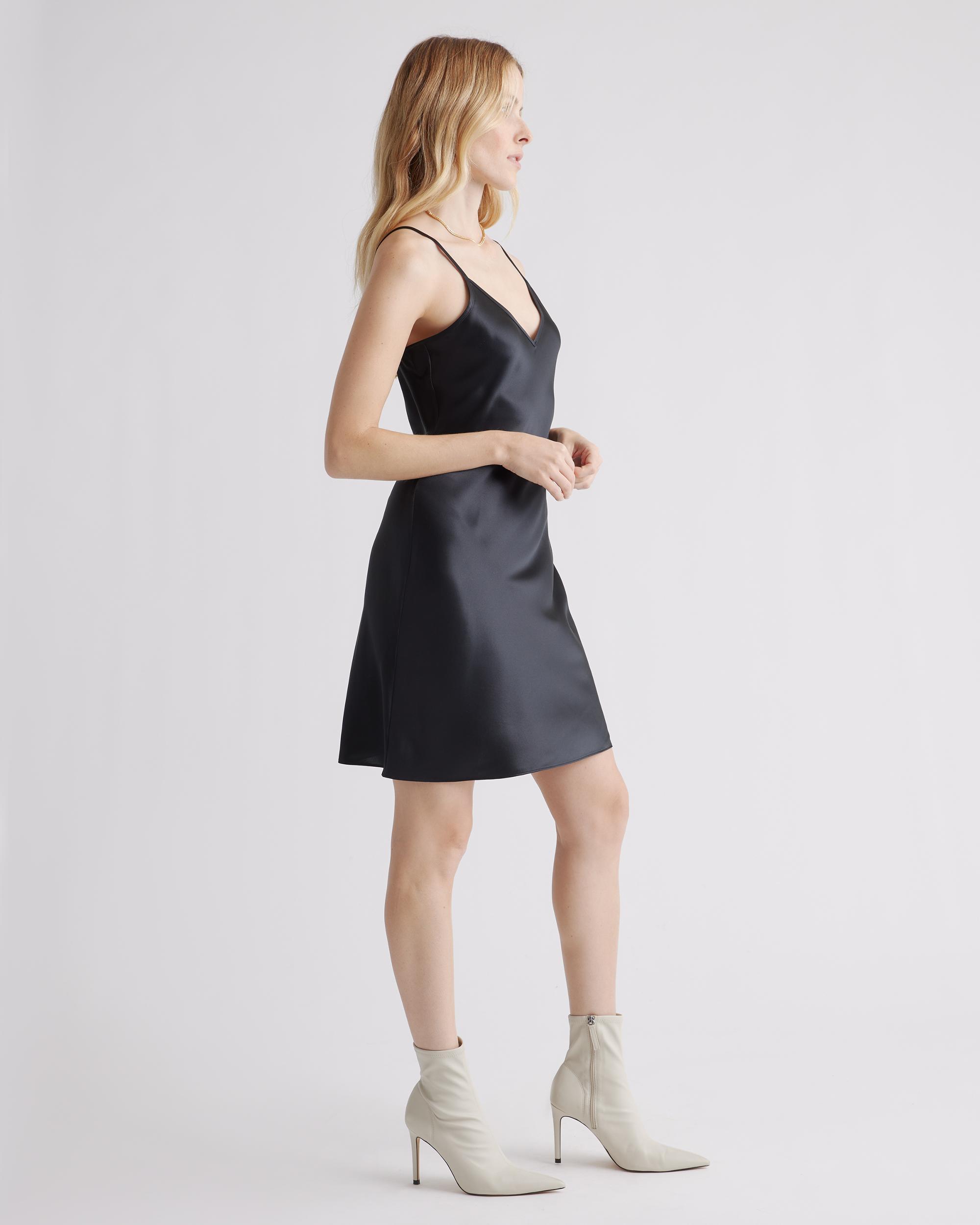 Quince | Women's Mini Slip Dress Silk Product Image