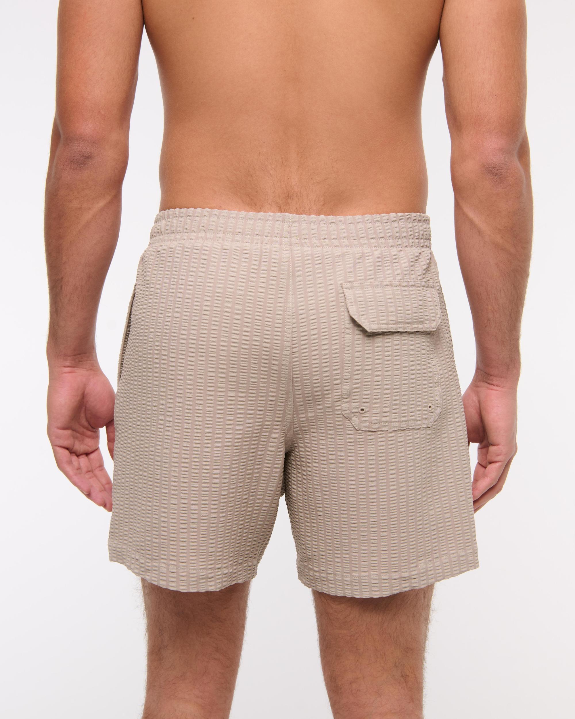 Pull-On Seersucker Swim Trunk Product Image