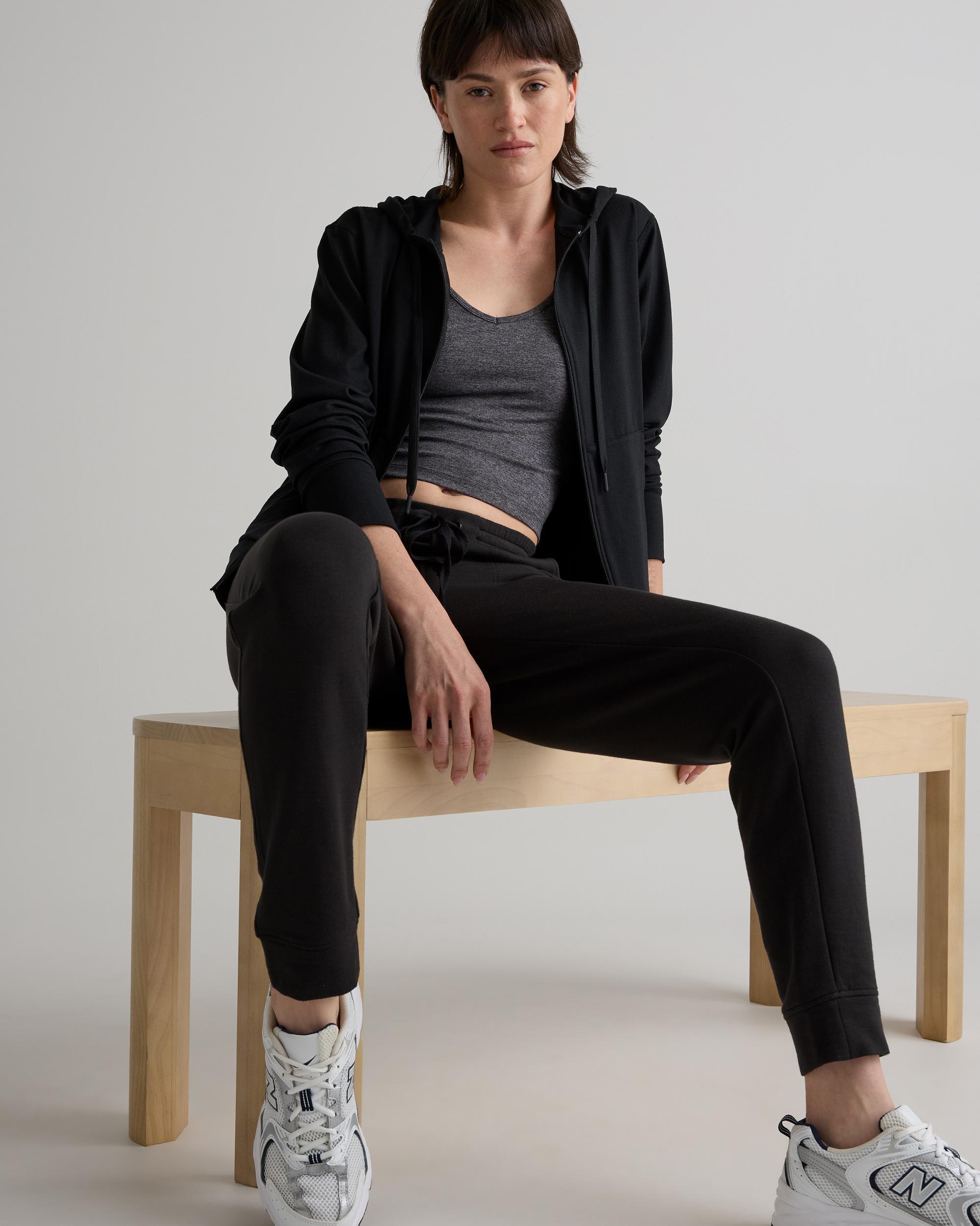 Quince | Women's Fleece Sweatpants Supersoft Fleece Lounge Pants, Size XS, Lenzing Modal Product Image