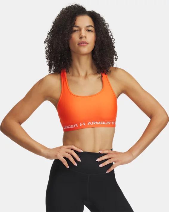 Plus Size Under Armour Crossback 2.0 Medium-Impact Sports Bra, Women's, Size: 1XL, Super Pink Product Image