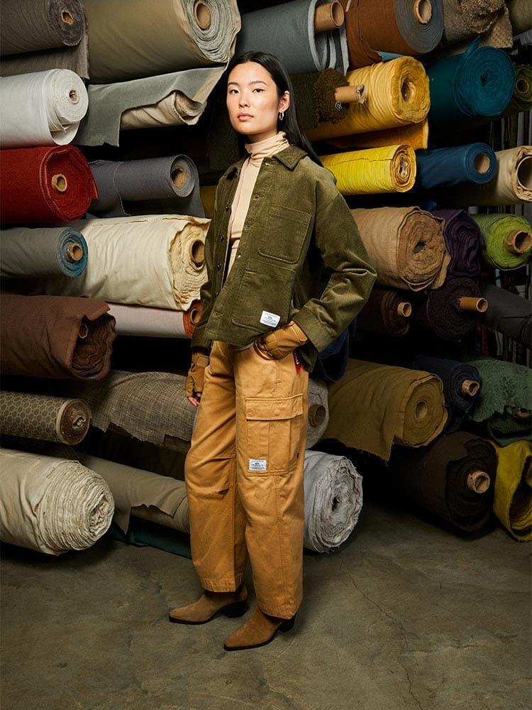 WOMEN'S CORDUROY CHORE COAT Product Image