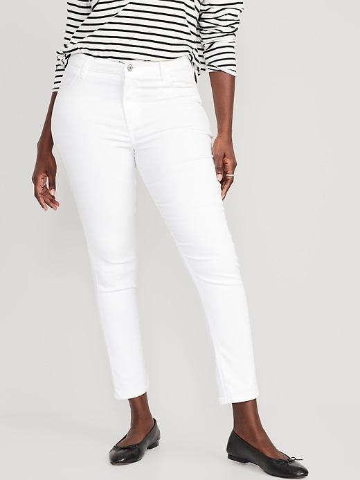 High-Waisted Wow Super-Skinny Ankle Jeans Product Image