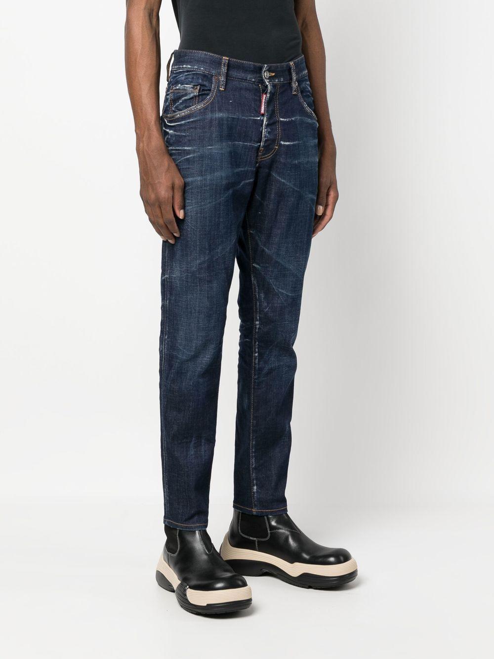 bleach-effect skinny jeans Product Image