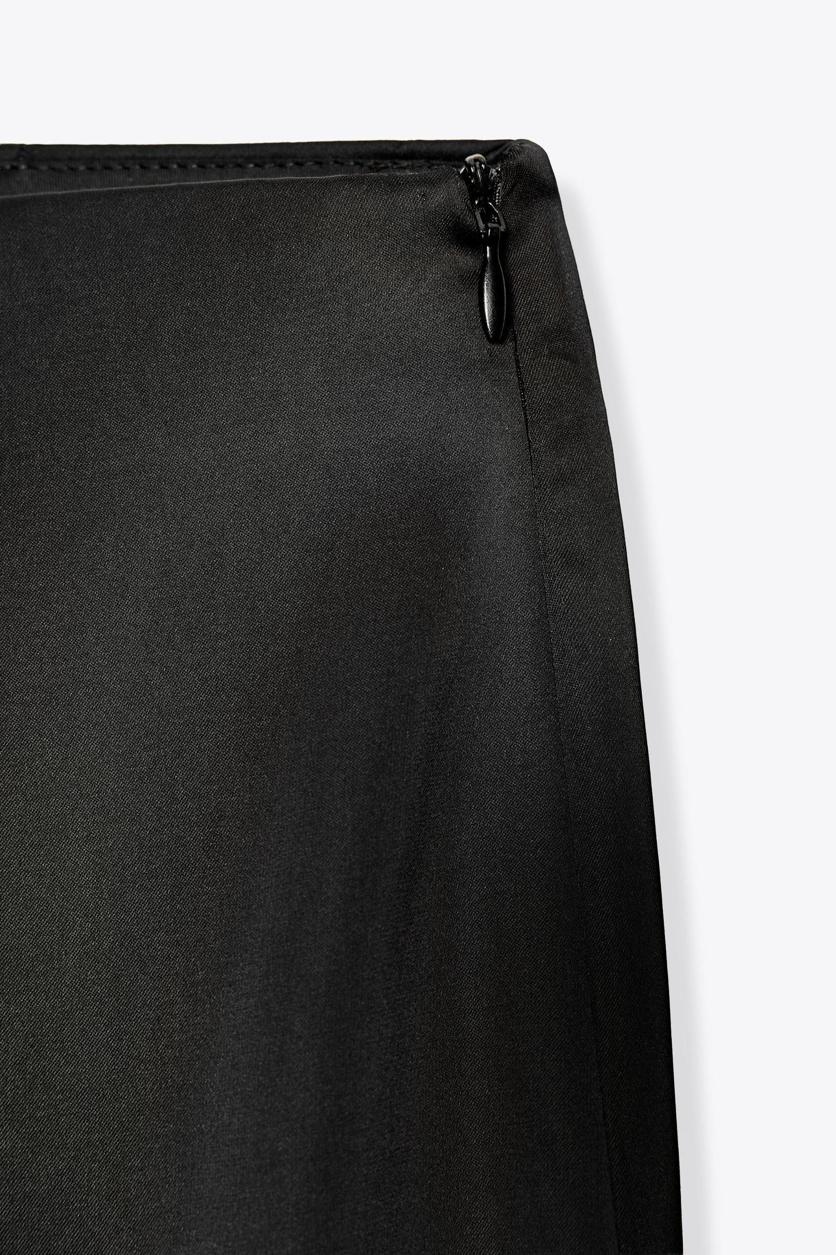 HIGH-WAISTED SATIN PANTS Product Image