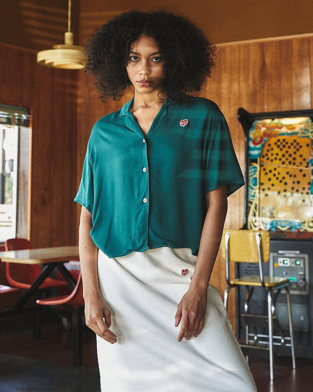 Monique Jersey Skirt - Vintage White Product Image