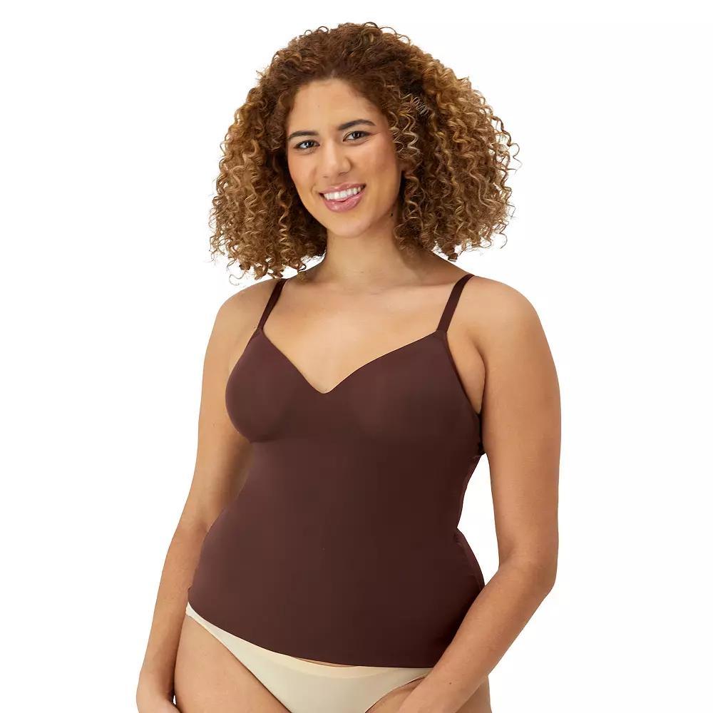 Maidenform Firm Control Shapewear Tummy Shaping Wireless Foam Cami S130, Women's, Size: Large, Just Brown Product Image