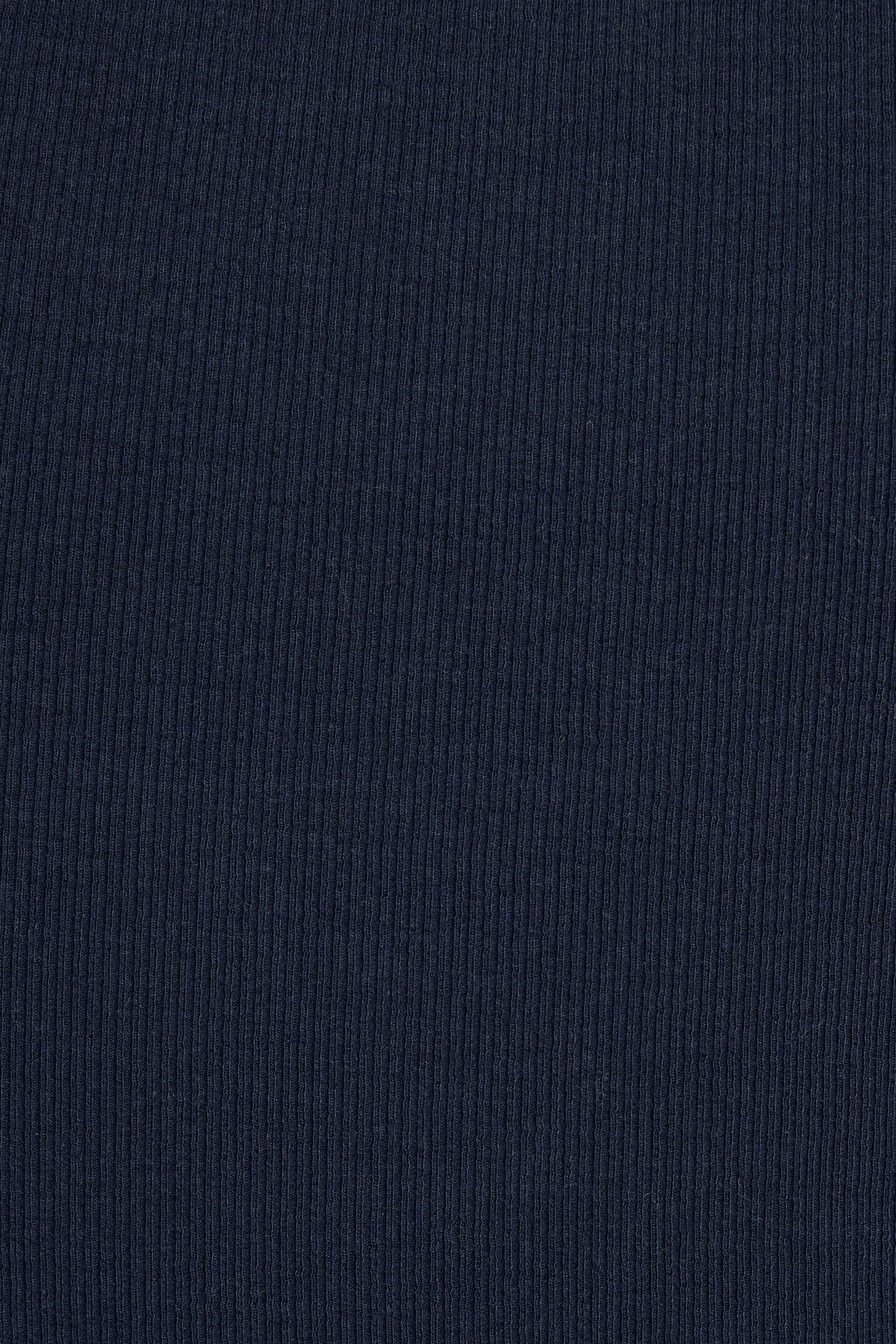 Scoop Neck Ribbed Henley Tank Top Product Image