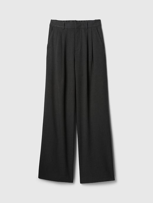 365 High Rise Brushed Twill Pleated Trousers Product Image
