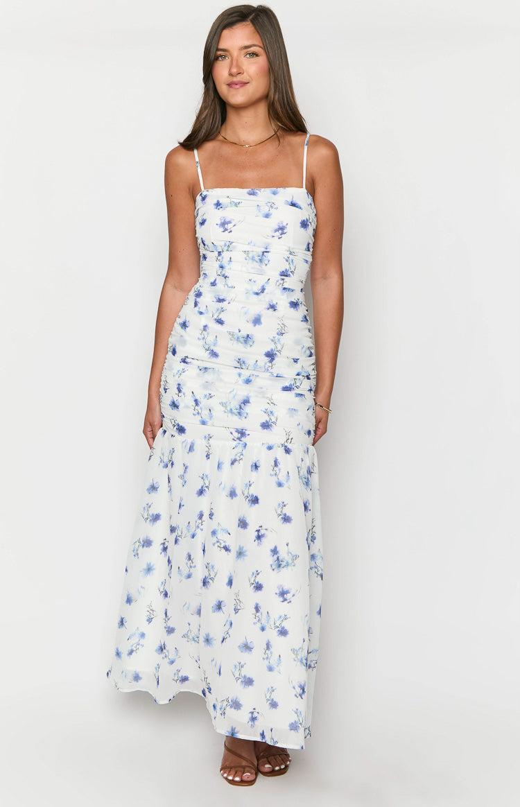 Kelee White Floral Maxi Dress Product Image