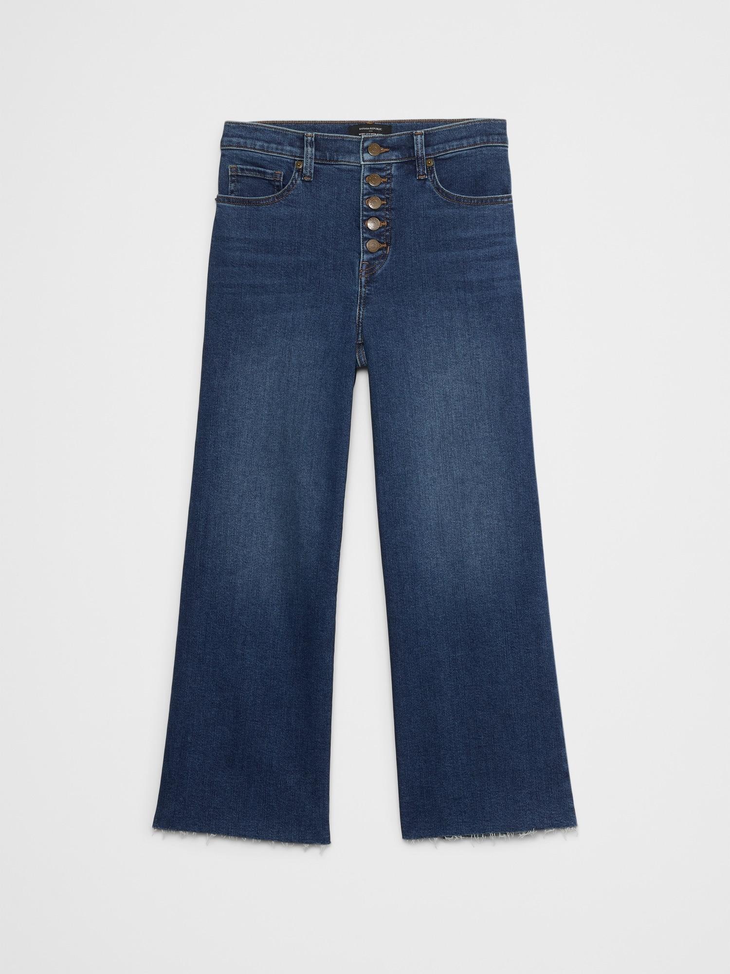Wide-Leg High-Rise Cropped Jean Product Image