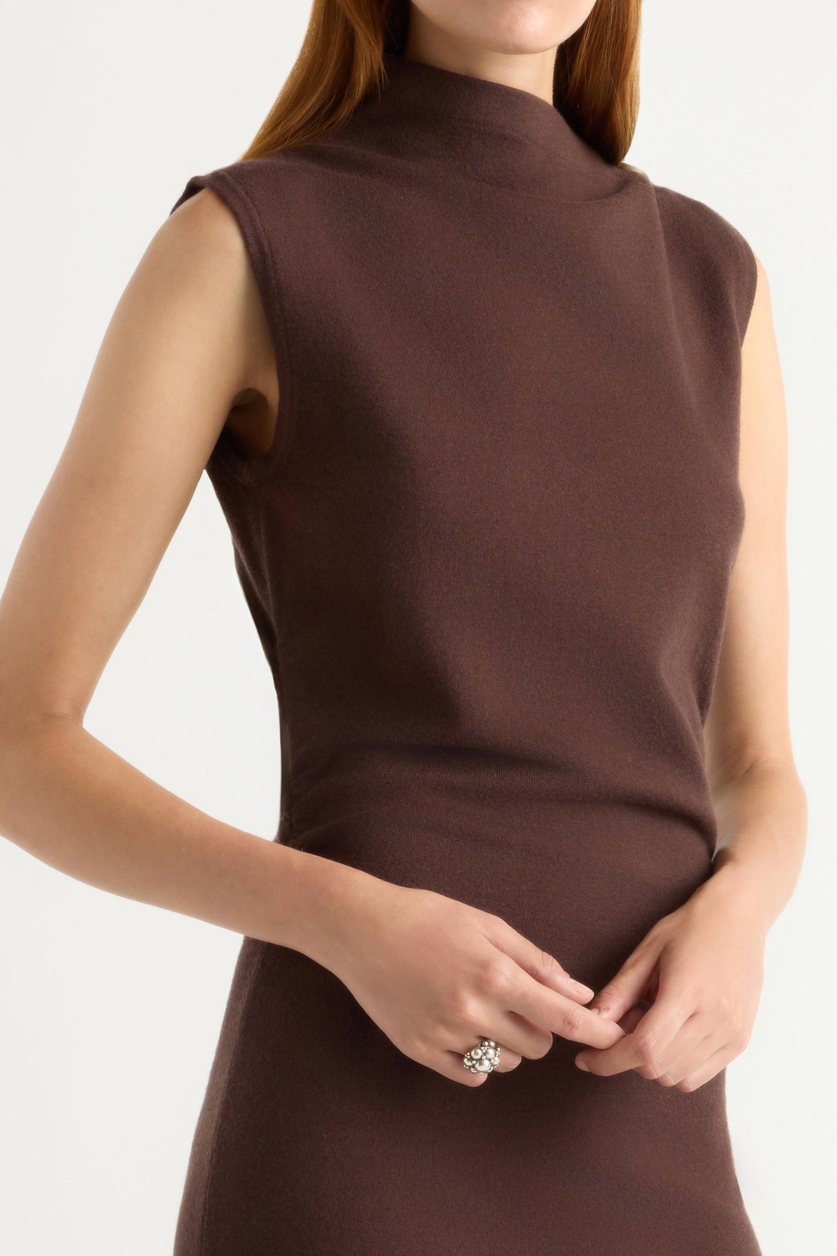 Abel Sleeveless Asymmetric-Neck Dress Product Image