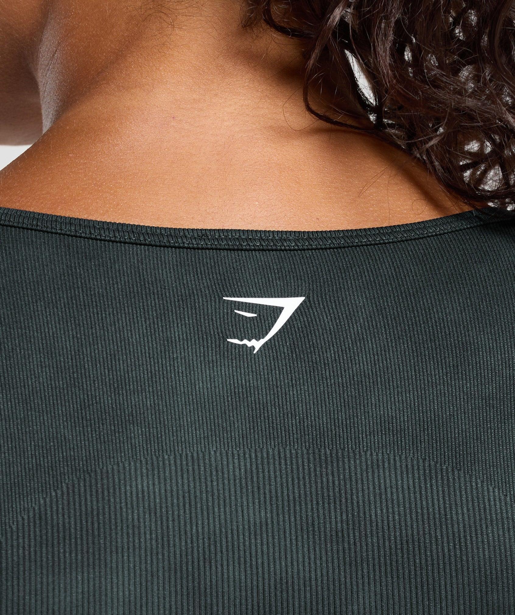 Gymshark Gains Seamless Washed Zip Up Jacket - Black Female Product Image
