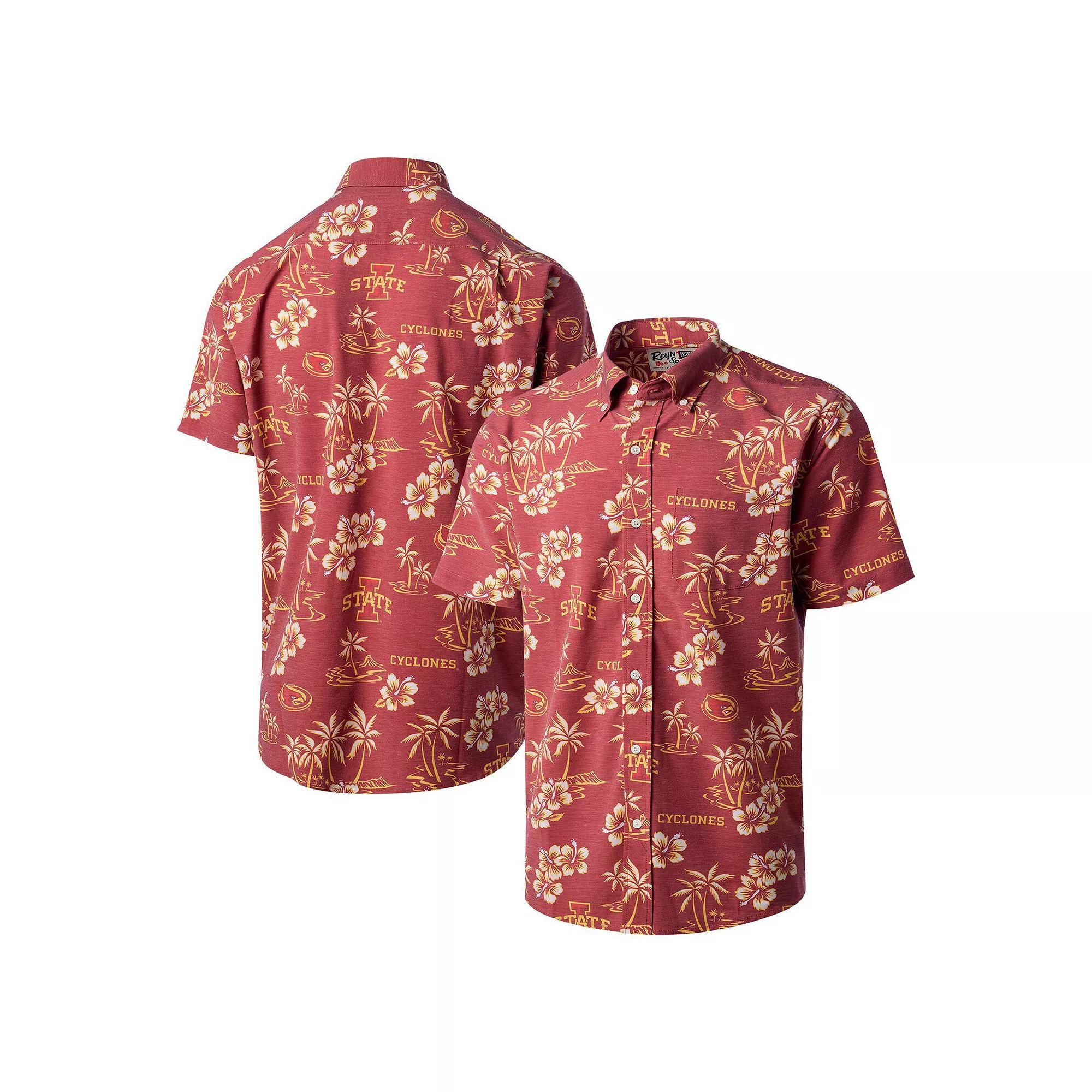 Men's Reyn Spooner Black Iowa Hawkeyes Classic Button-Up Shirt, Size: Large Product Image