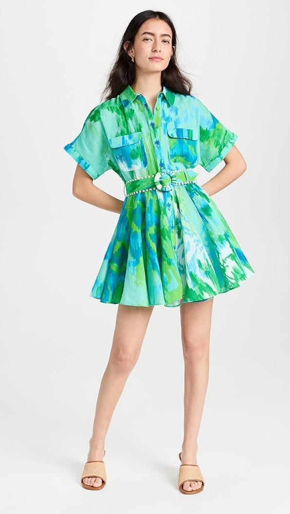 Hemant and Nandita Short Dress With Buckle Belt | Shopbop Product Image