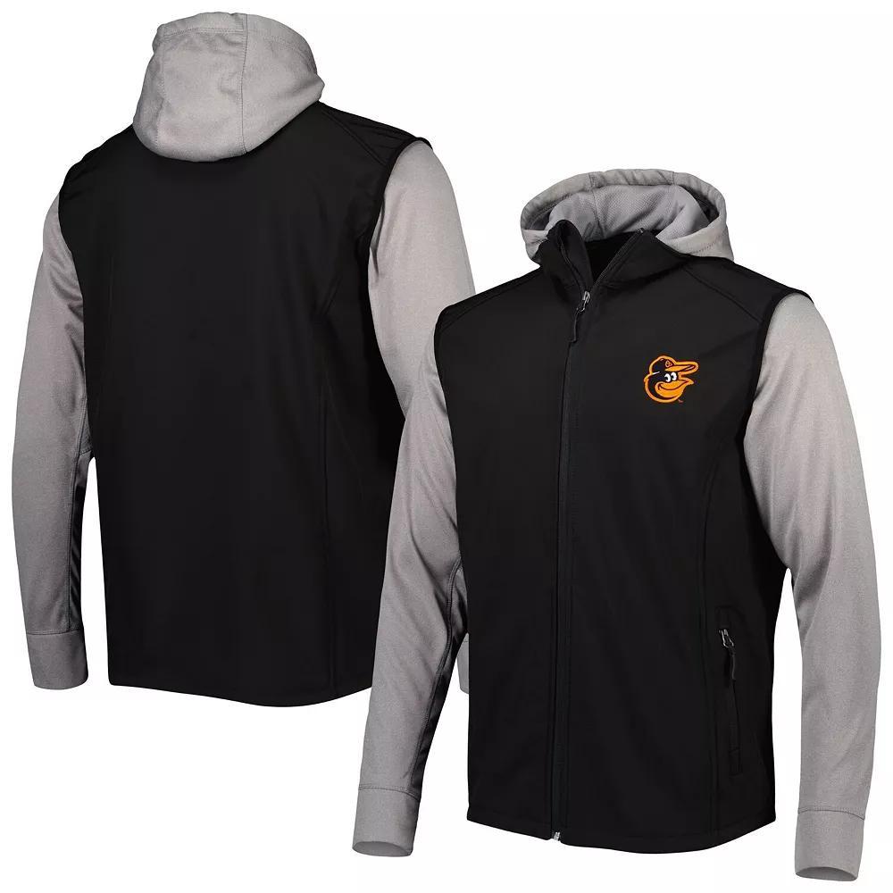 Men's Dunbrooke Black/Gray Baltimore Orioles Alpha Full-Zip Jacket, Size: Small Product Image