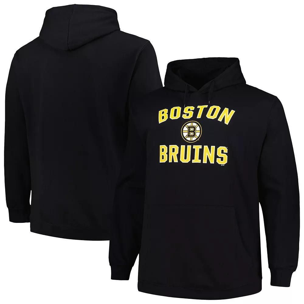 Men's Profile Black Boston Bruins Big & Tall Arch Over Logo Pullover Hoodie, Size: 3XLT Product Image