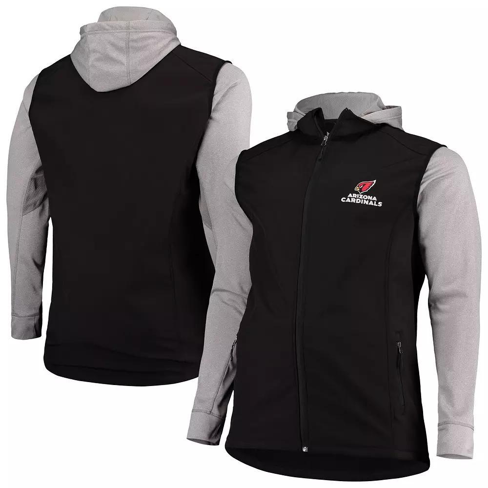 Men's Dunbrooke Black/Gray Arizona Cardinals Big & Tall Alpha Full-Zip Hoodie Jacket, Size: 2XLT Product Image