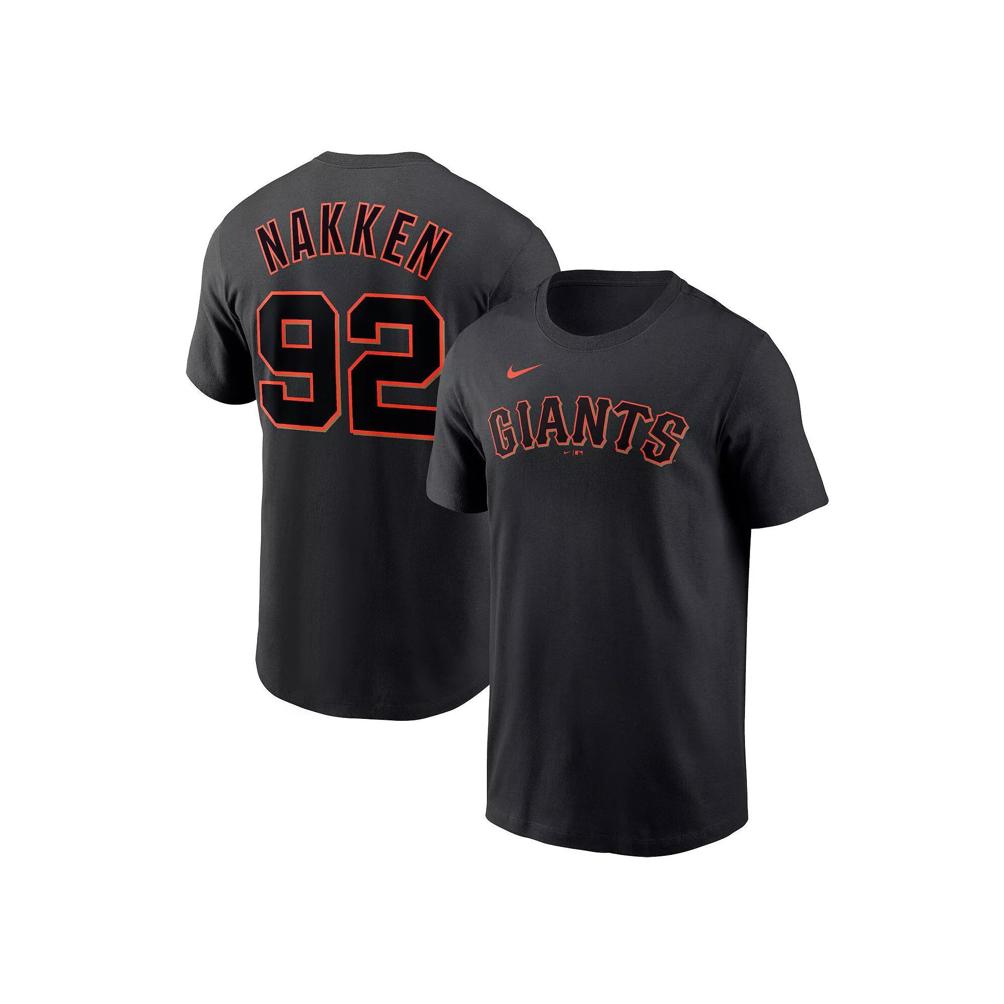 Men's Nike Alyssa Nakken Black San Francisco Giants Name & Number T-Shirt, Size: 2XL Product Image