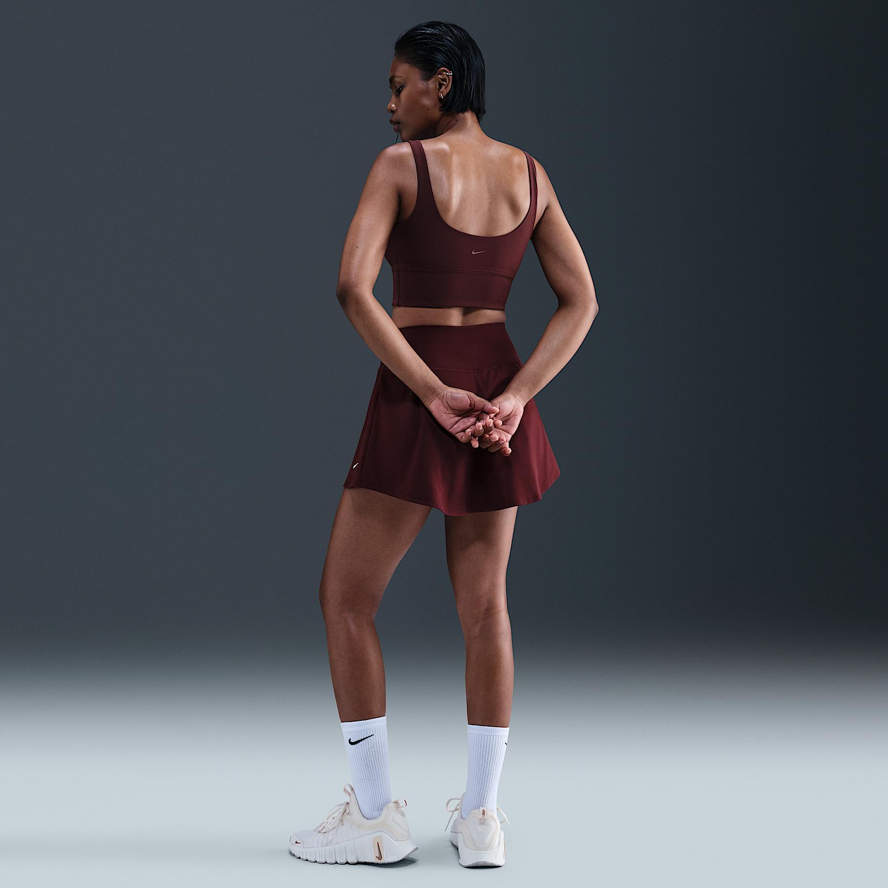 Nike Zenvy Rib Women's Light-Support Padded Longline Sports Bra Product Image