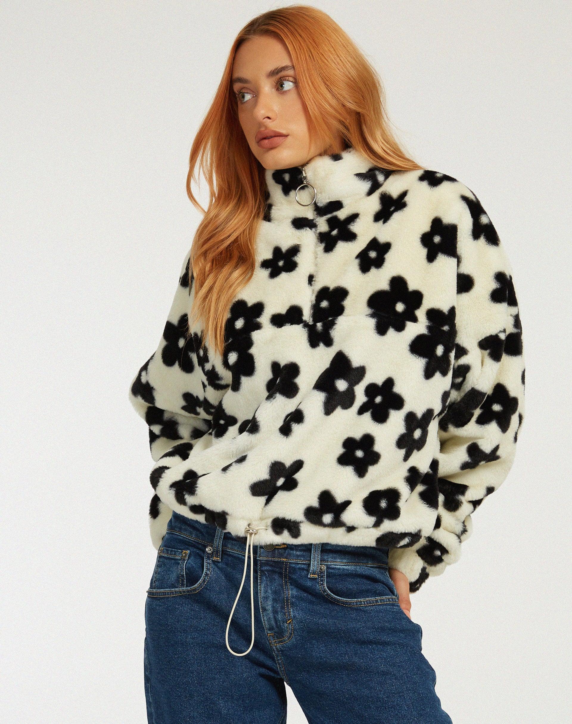 Nero Jacket in Daisy White and Black Product Image