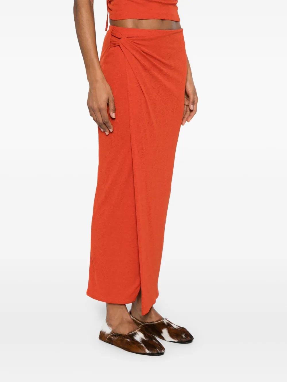 draped midi skirt Product Image