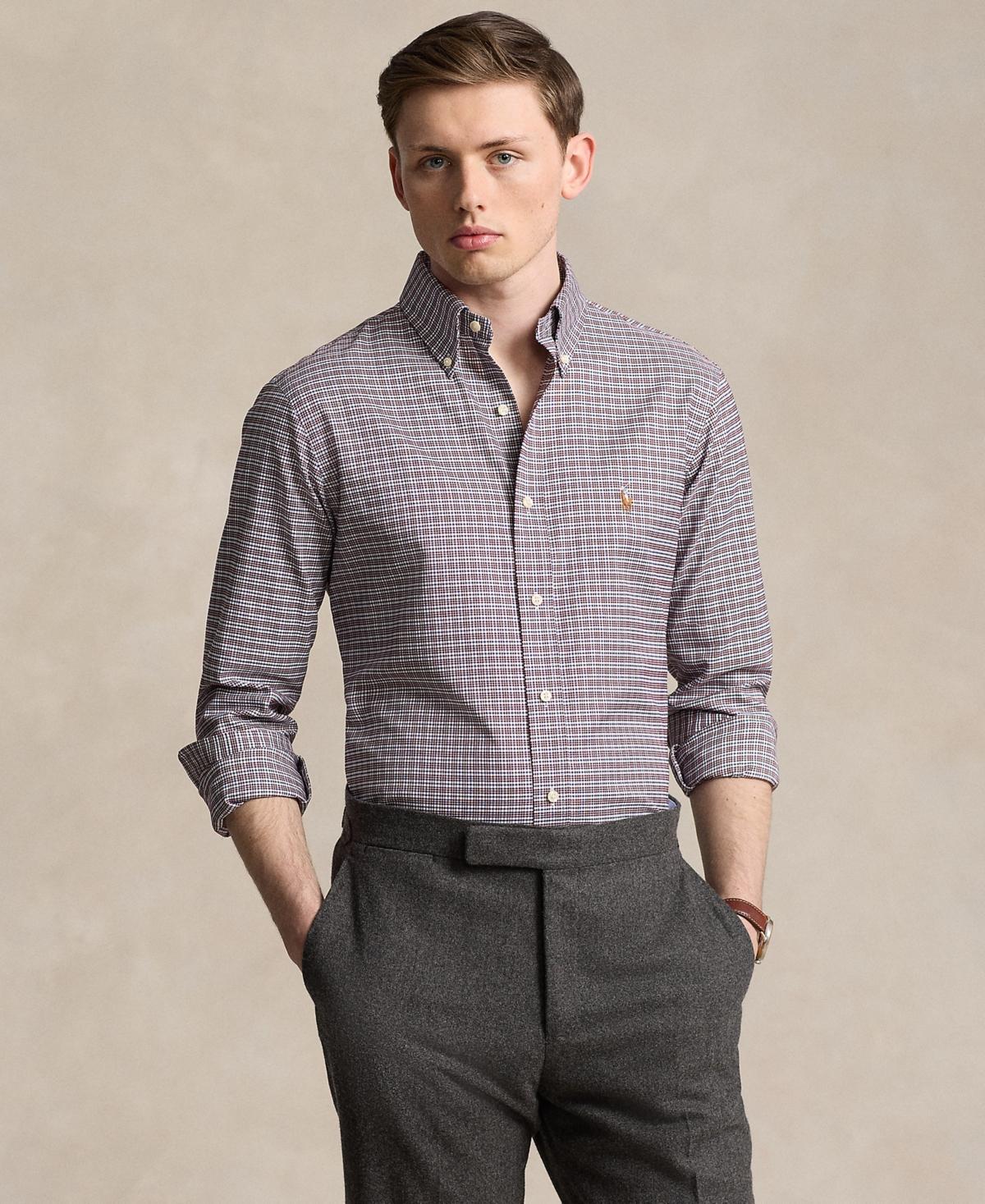 Polo Ralph Lauren Mens Classic-Fit Oxford Shirt - Pink Product Image