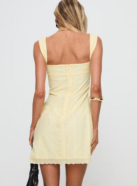 Allegro Mini Dress Lemon Product Image