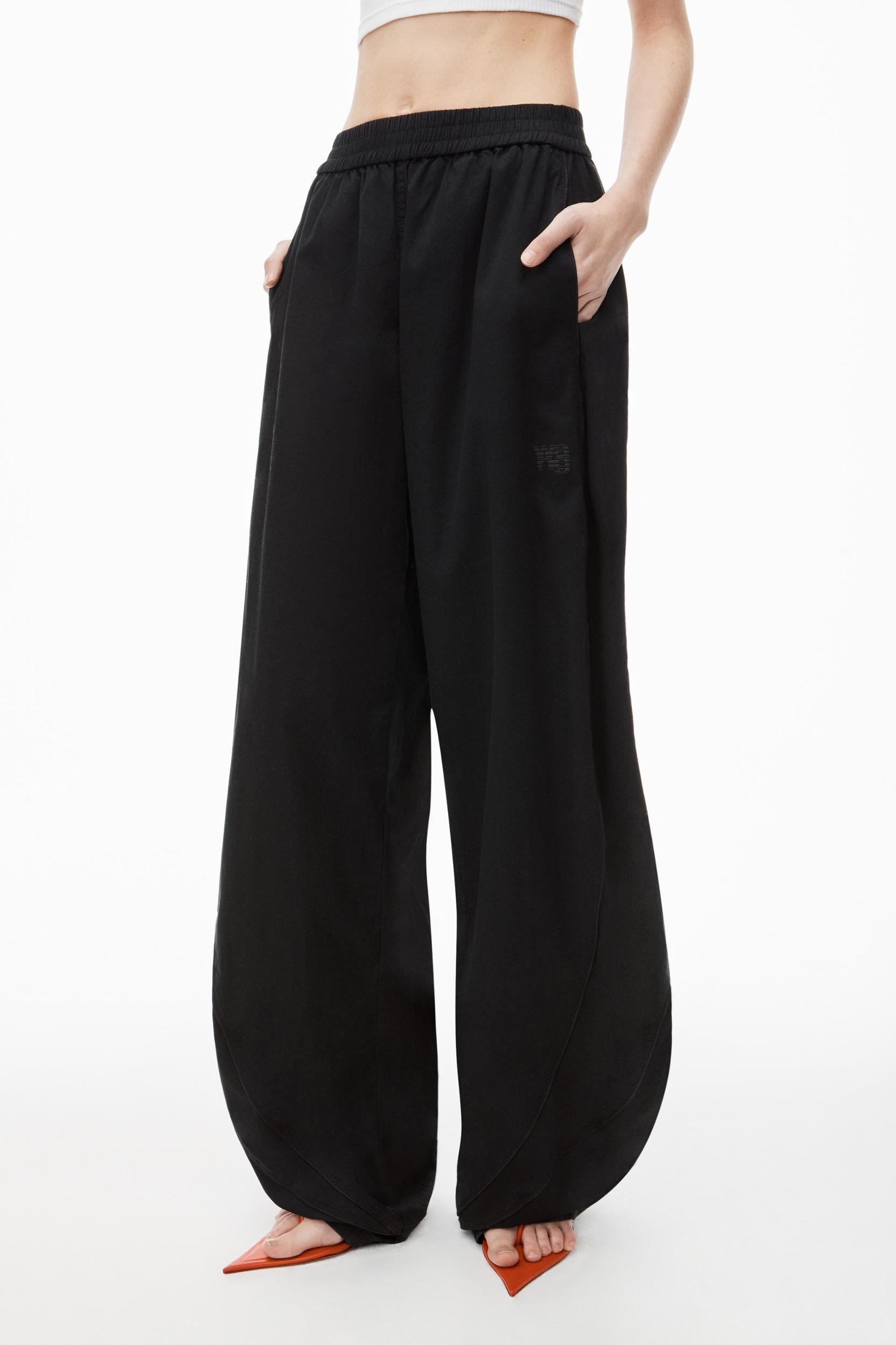 Piped Track Pants In Cotton Twill Product Image