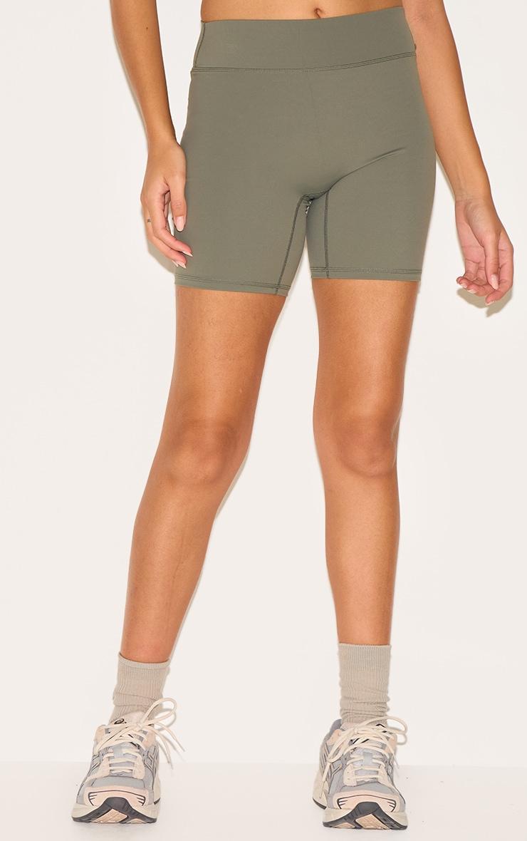 Olive Ultimate Sculpt High Waist Gym Shorts Product Image