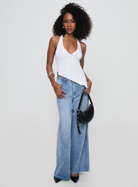 Chilli Halter Top White Product Image