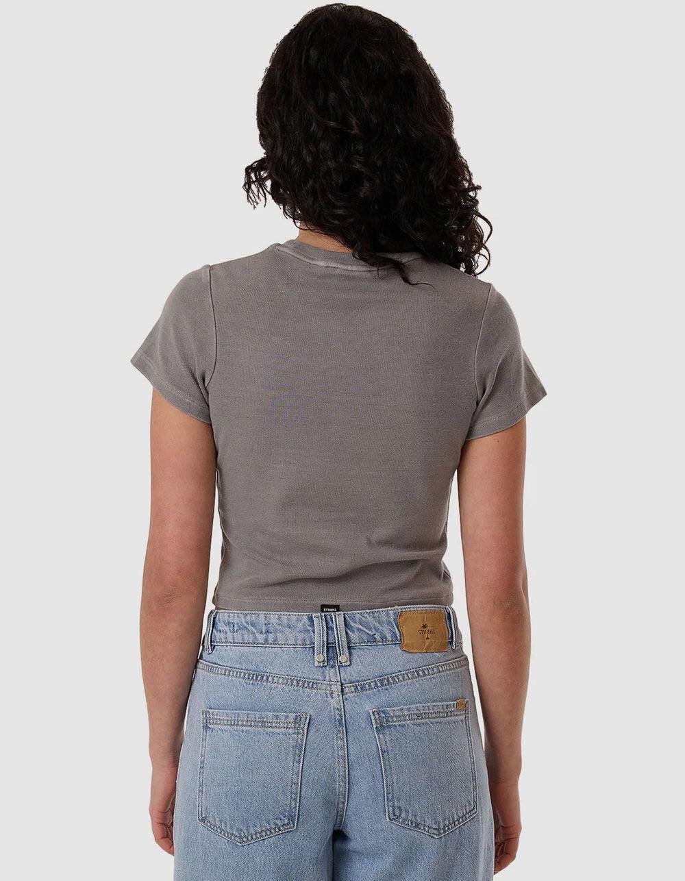 THRILLS Natures Library Womens Baby Tee - GRAY Product Image